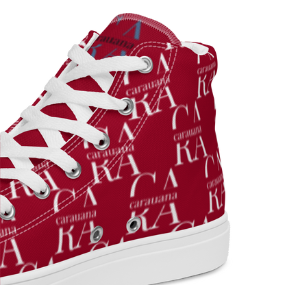 CARAUANA Hip Hop canvas shoes hot Red Branded Carauana Store
