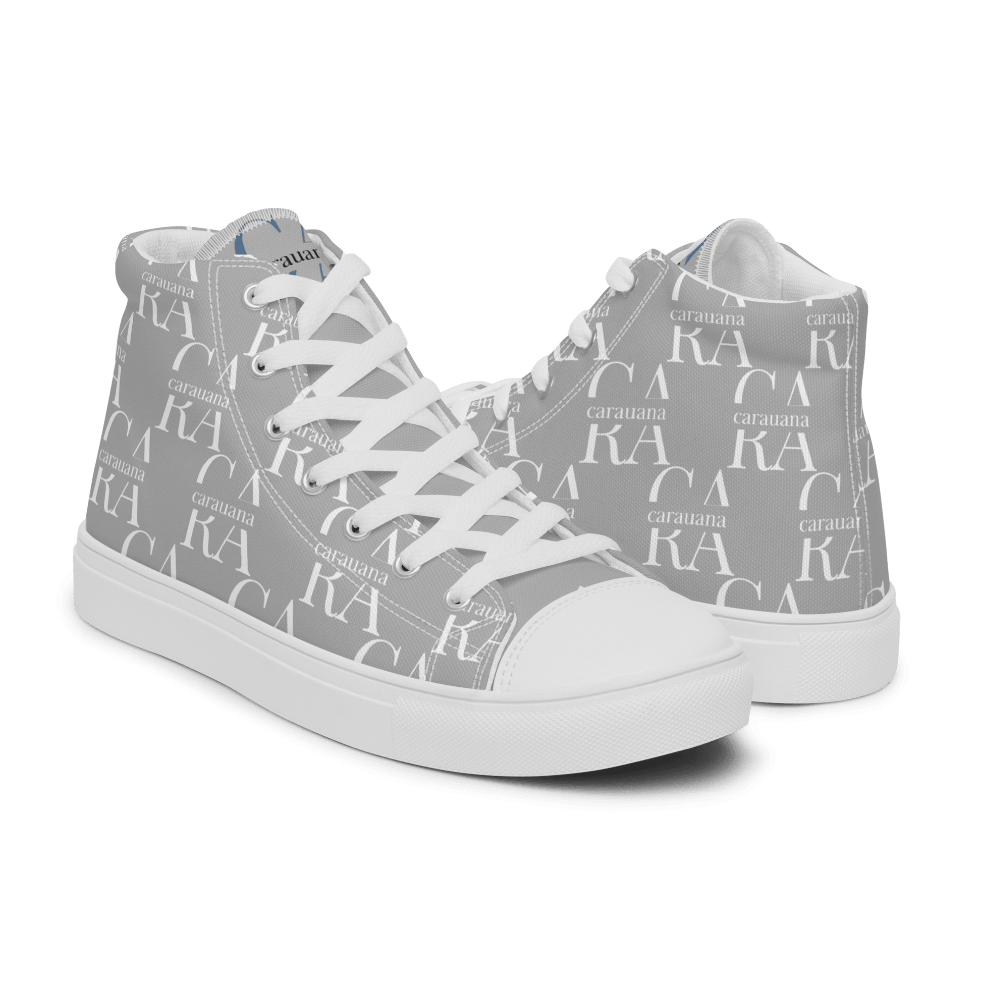 CARAUANA Hip Hop canvas shoes Grey Branded Carauana Store