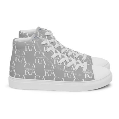 CARAUANA Hip Hop canvas shoes Grey Branded Carauana Store