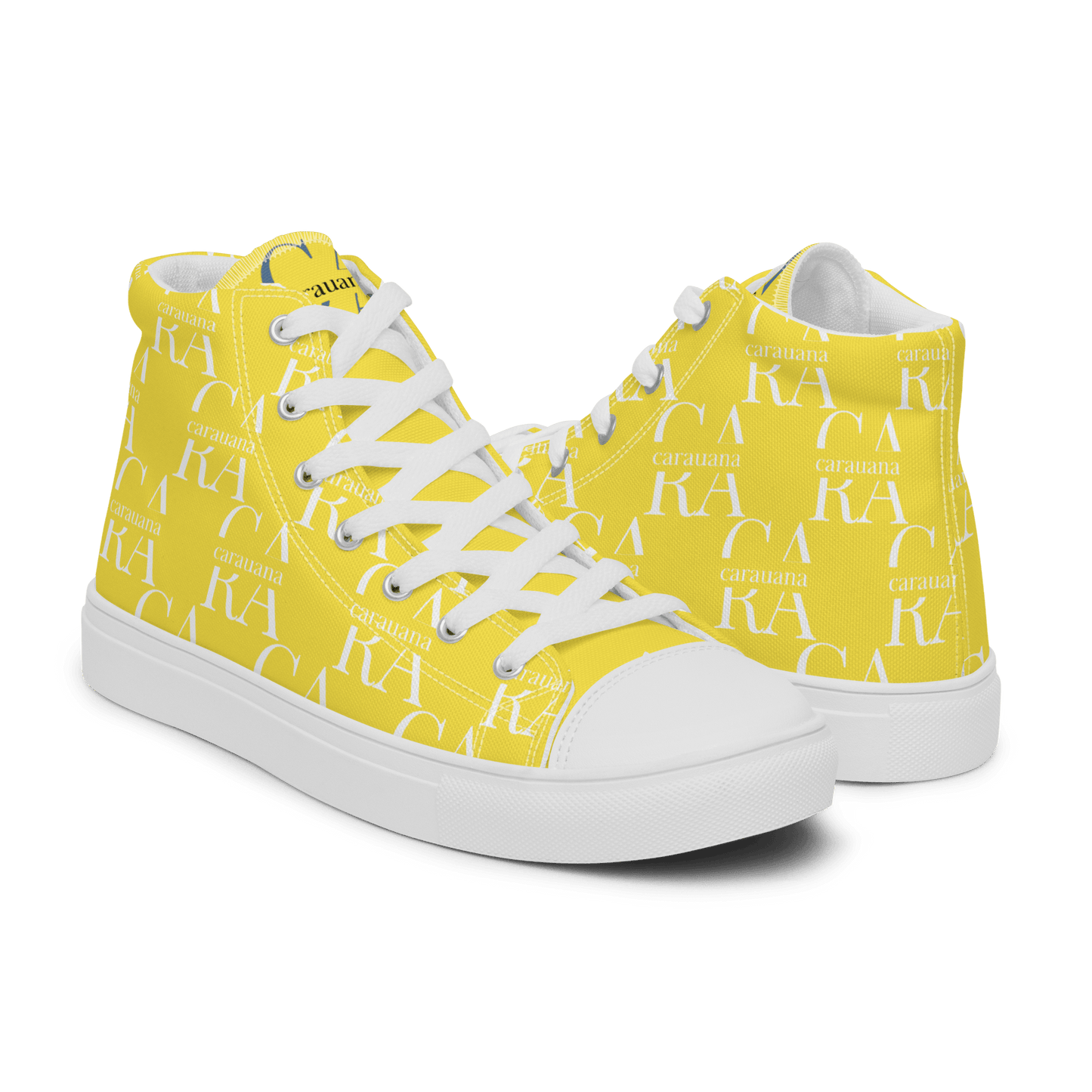 CARAUANA Hip Hop canvas shoes Yellow Branded Carauana Store