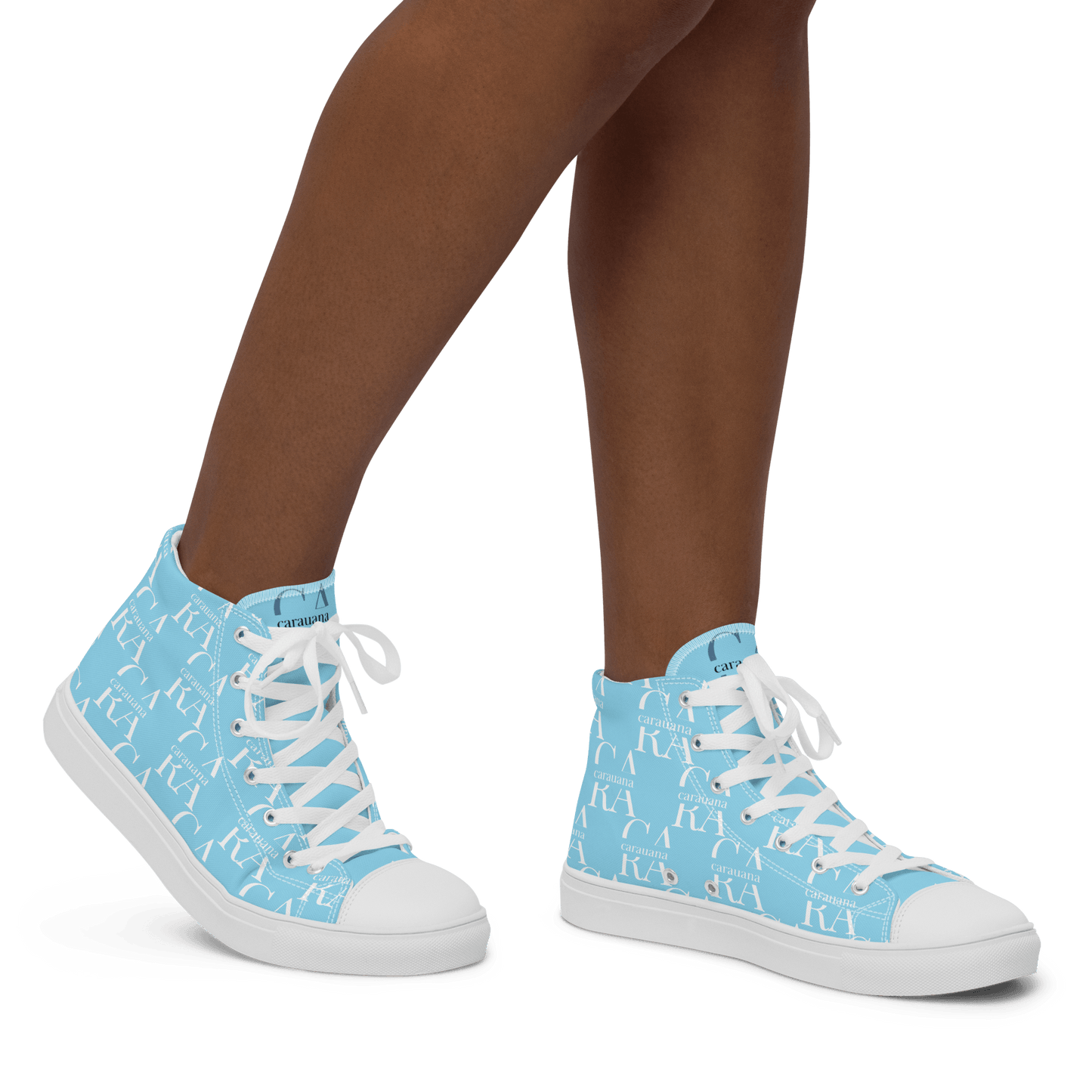 CARAUANA Hip Hop canvas shoes sky blue Branded Carauana Store