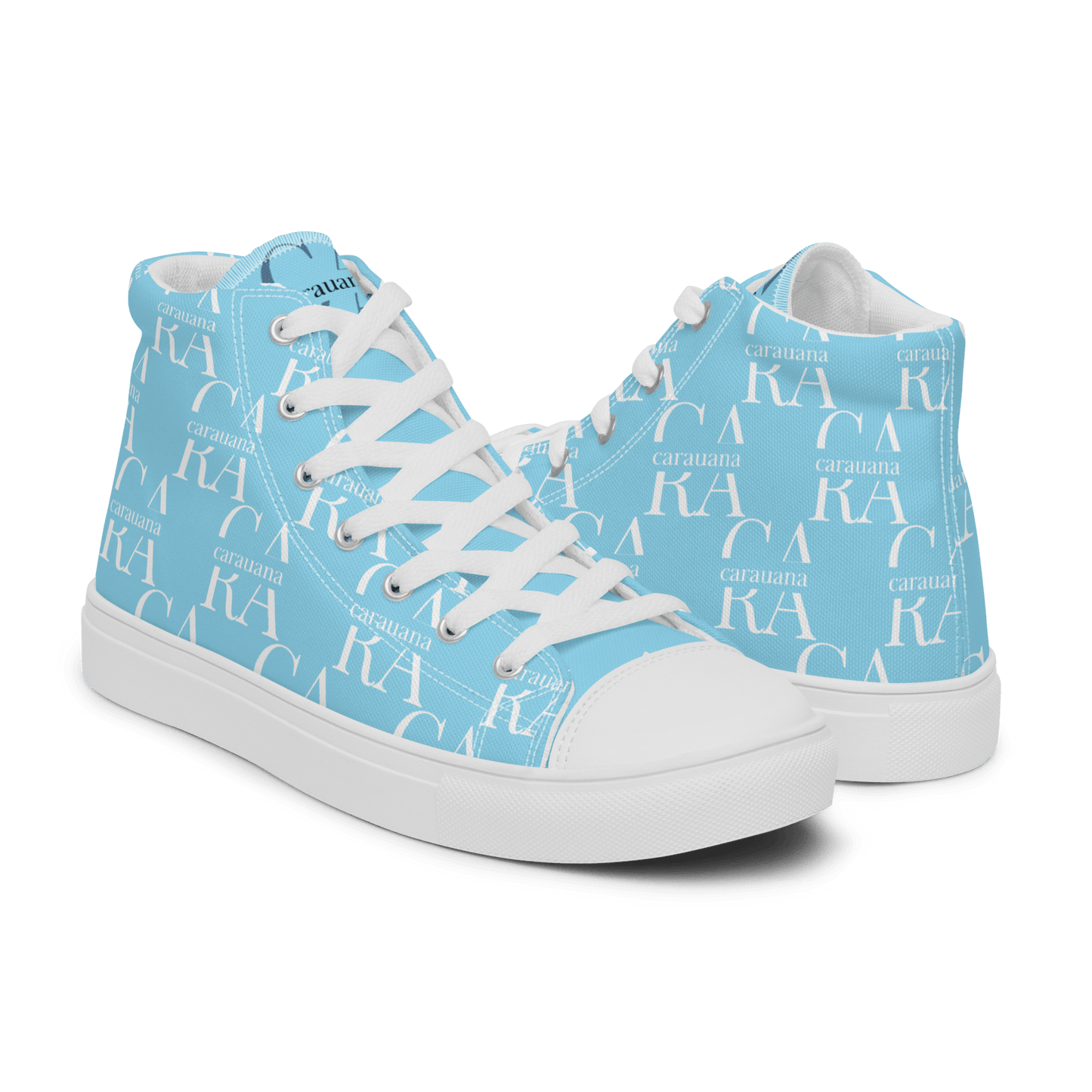 CARAUANA Hip Hop canvas shoes sky blue Branded Carauana Store