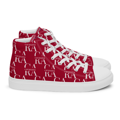 CARAUANA Hip Hop canvas shoes hot Red Branded Carauana Store