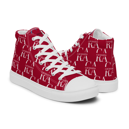 CARAUANA Hip Hop canvas shoes hot Red Branded Carauana Store