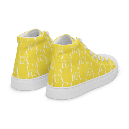 CARAUANA Hip Hop canvas shoes Yellow Branded Carauana Store