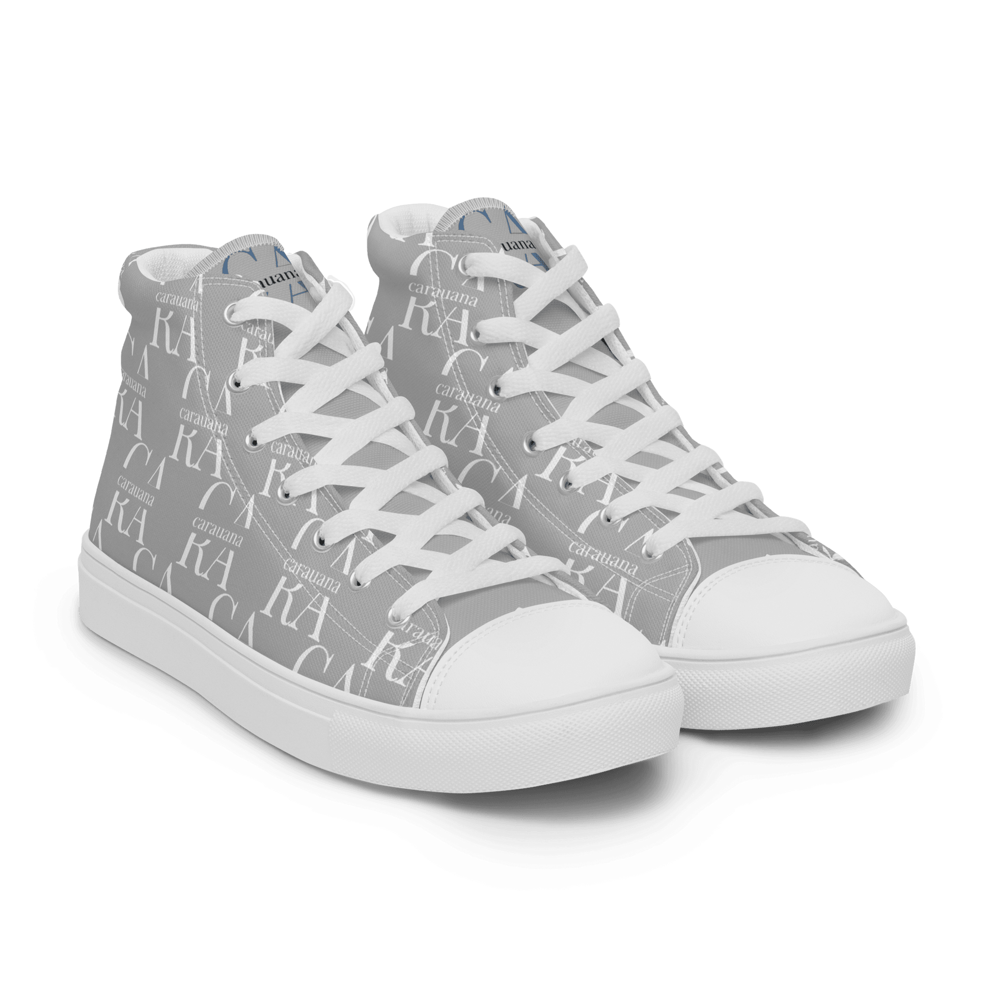 CARAUANA Hip Hop canvas shoes Grey Branded Carauana Store