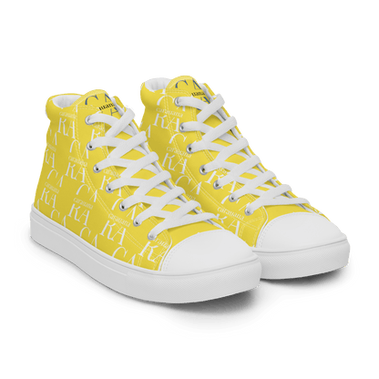 CARAUANA Hip Hop canvas shoes Yellow Branded Carauana Store